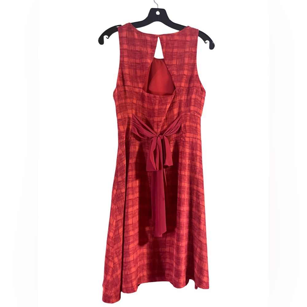 Anthropologie Girls from Savoy Goji Plaid Silk Dress Size 6 - Picture 3 of 9